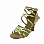 Leatherette Upper Lace-up Dance Shoes Ballroom Practice Latin Shoes for Women More Colors