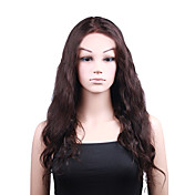sin tapa largo y castaño rizado de moda 20 "100% peluca de cabello humano colores múltiples para elegir