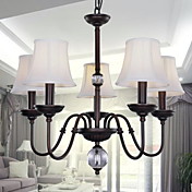 HANNIBAL - Lustre Cristal - 5 slots à ampoule