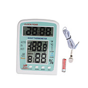 horloge numérique et thermomètre hygromètre semaine intérieur et extérieur KT-203
