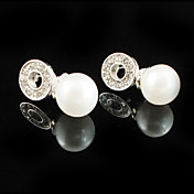 Gorgeous Alloy With Imitation Pearl Wedding Bridal Earrings