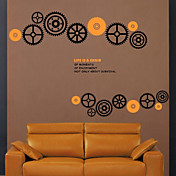 heldige Geer hjul wall stickers (1985-D13)