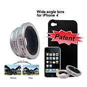 0.68x vidvinkel linse med makro til Apple iPhone 4 - iphone tilbage etui medfølger