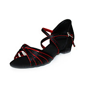 Satin Upper Dance Shoes Ballroom Latin Shoes for Women/Kids More Colors