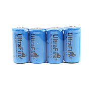 3.6V,1000mAh Ultrafire Protected CR123A Batteries (Pair)