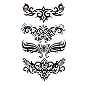 5 piezas de tatuajes temporales a prueba de agua (17,5 cm * 10cm)