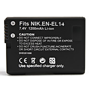 1200mAh Akku der Kamera EN-EL14 für Nikon P7000