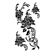 5 stk rose vanntett midlertidig tatovering (17.5cm * 10cm)