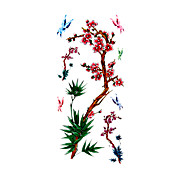 5 Stück Pflaumenblüte wasserdicht temporäre Tätowierung (18.5cm * 9cm)