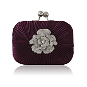 Sacs à main en soie / cristaux strass / fleurs - pour Soirée - plusieurs couleurs disponibles
