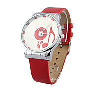 fabelhaften Damen Quarzwerk pu Runde Armbanduhr (weitere Farben)