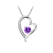 925 sterling sølv / cz cubic zirconia med platin forgyldt vedhæng