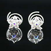 2 stk lekre rhinestones brude pins fest headpieces