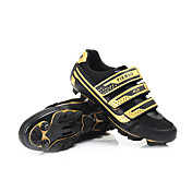 Cycling MTB SPD Shoes With Fiberglass Sole And PVC Leather Upper Can Compatibility SPD Look SPD-R SPD-SL