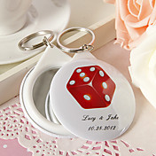 Personalized Mirror Key Ring - More Designs Available (Set of 12)