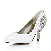 Ultra Luxurious Leatherette Upper Stiletto Heel Closed Toe With Rhinestone Wedding/ Party Shoes