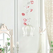Floral Pendant Light in Rose Decoration