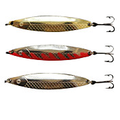 métal en forme de poisson d'appât cuillère d'eau de surface packs de pêche aux leurres (10 pièces)