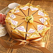Golden Flower Favor Box (Set of 10)