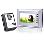 7-дюймовый цветной TFT LCD видео домофон с квадратом водонепроницаемая камера (420 твл)