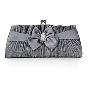 soie / satin avec sac à main soirée de cristal / strass / embrayage