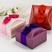 Iridescent Paper Favor Box (Set of 12)