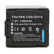 digitale camcorder batterij voor Panasonic NV-GS10 (7.2V, 1400mAh)