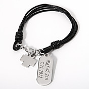 personlig armbånd med kors sjarm