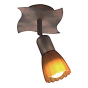 Floral Semi Flush Mount with 1 Light - Downward