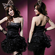 Princess Series Black Polyester Costume (2 Pieces)