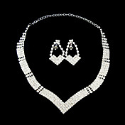 strass colar colar e brincos v