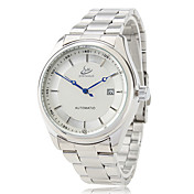 Men's Alloy Analog Mechanical Wrist Watch (Silver)