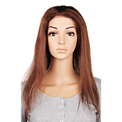 Glueless Full Lace Yaki Straight 16 Inch Human Remy Hair Multiple Colors Available