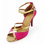 Customized Two Tone Satin Latin/Ballroom Performance Shoes (More Colors)