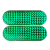 2 pcs vert autocollant bande réfléchissante prudence bande - l