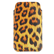 beschermende slanke pu Leder Case voor iPhone 4 en 4s (tijger gestroomd stijl)