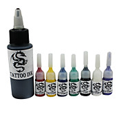 Tattoo Ink Set 1 * 60 ml and 7 * 5ml