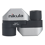 Nikula mini zoom monoculaire verrekijker 10 x 21 mm (zilver)