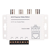 UTP 4-kanals passiv video balun transceiver