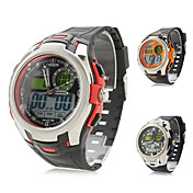 silicone uomini analogico-digitale dual movimenti orologio da polso (colori assortiti)
