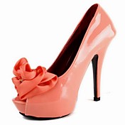 Leatherette Stiletto Party/Evening Pumps With Flower (More Colors)