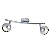 Semi Flush Mount with 2 Lights - Downward