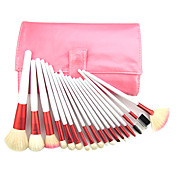 professionel makeup børste med gratis case 18pcs