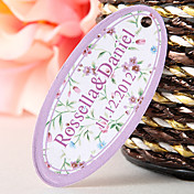 gepersonaliseerde ovale gunste tag - Spring Garden (set van 60)