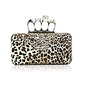 Leoparden-Muster & Kupplung Abendtasche