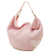 Trendy Ladies' Braided PU Shoulder Bag