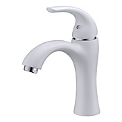 pittura contemporanea rubinetto centerset bianco lavandino del bagno