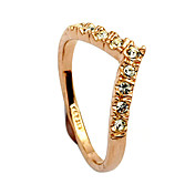 v parola cristallo di diamante amore anello
