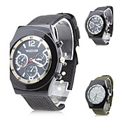 unisex har stoff analog kvarts håndleddet watch (assorterte farger)