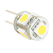 G4 5 SMD LED 50Lm Warm White Light Bulb 12V (2-pack)